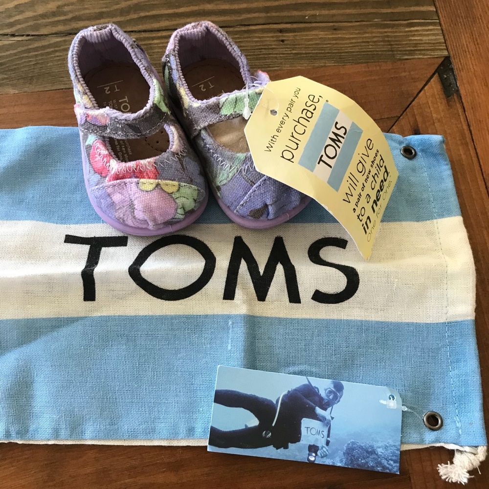 Tiny Tom’s Mary Jane Lilac Faded Tropical